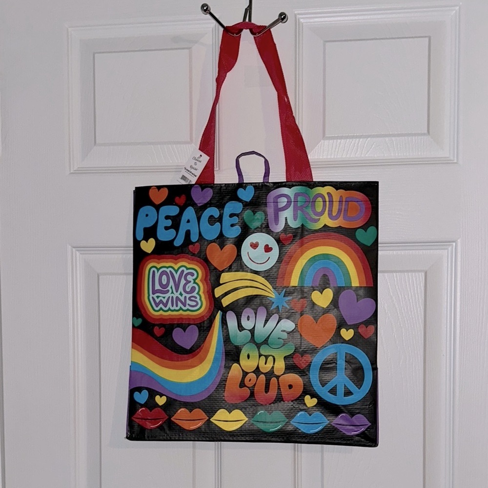 Retro Peace Tote Bag